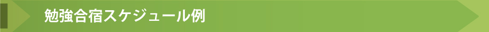 勉強合宿スケジュール例